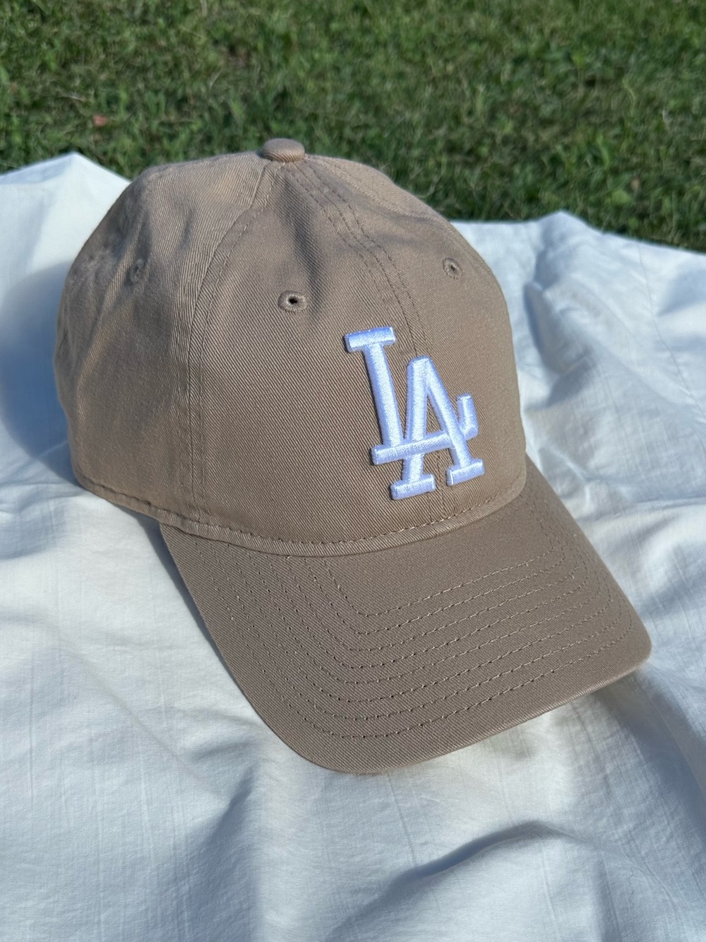 New Era Baseball Cap with White LA Embroidered Logo